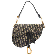 Picture of Christian Dior Shoulder Bag Saddle Bag in Blue, Dior Oblique Embroidery
