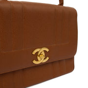 Picture of Chanel Top Handle Kelly Top Handle in Brown, Caviar Leather