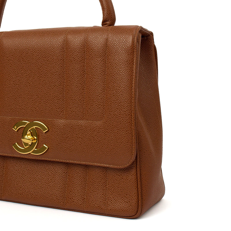 Picture of Chanel Top Handle Kelly Top Handle in Brown, Caviar Leather