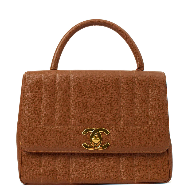 Picture of Chanel Top Handle Kelly Top Handle in Brown, Caviar Leather
