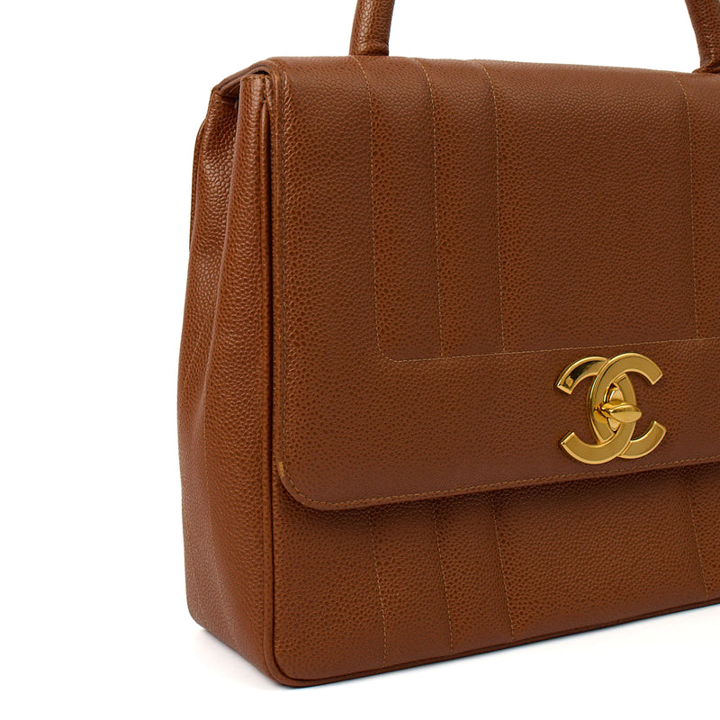 Picture of Chanel Top Handle Kelly Top Handle in Brown, Caviar Leather