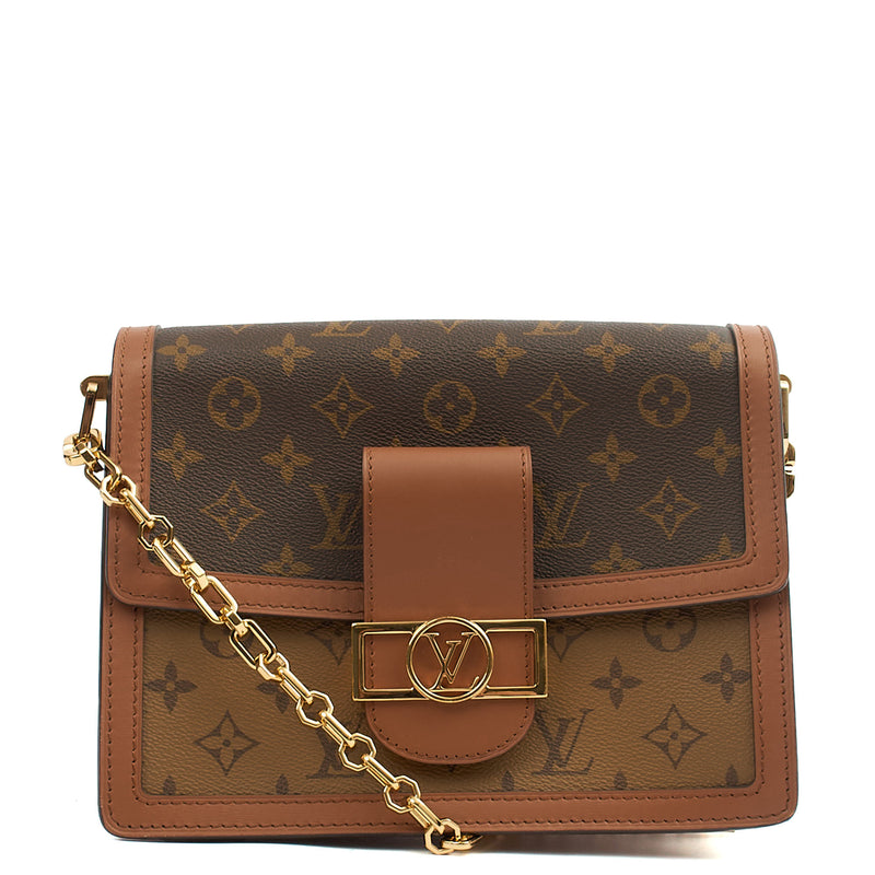 Picture of Louis Vuitton Cross Body Dauphine MM Bag in Reverse Monogram, Canvas