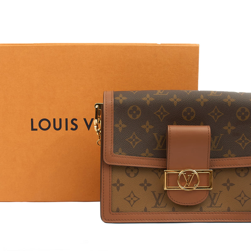 Picture of Louis Vuitton Cross Body Dauphine MM Bag in Reverse Monogram, Canvas