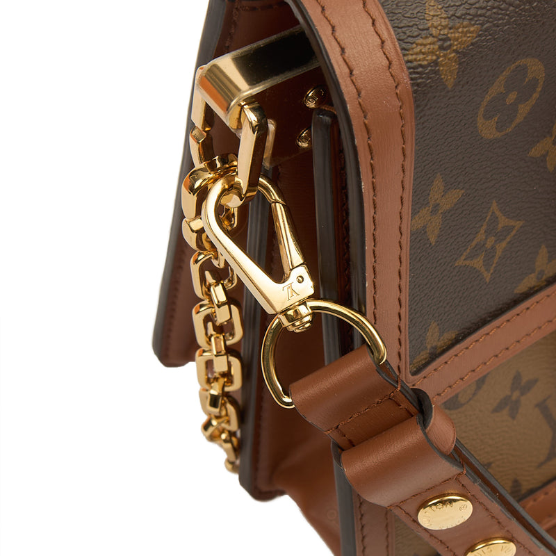 Picture of Louis Vuitton Cross Body Dauphine MM Bag in Reverse Monogram, Canvas