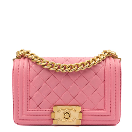 Picture of Chanel Mini Bag Boy - Small in Pink, Leather