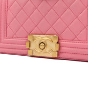 Picture of Chanel Mini Bag Boy - Small in Pink, Leather