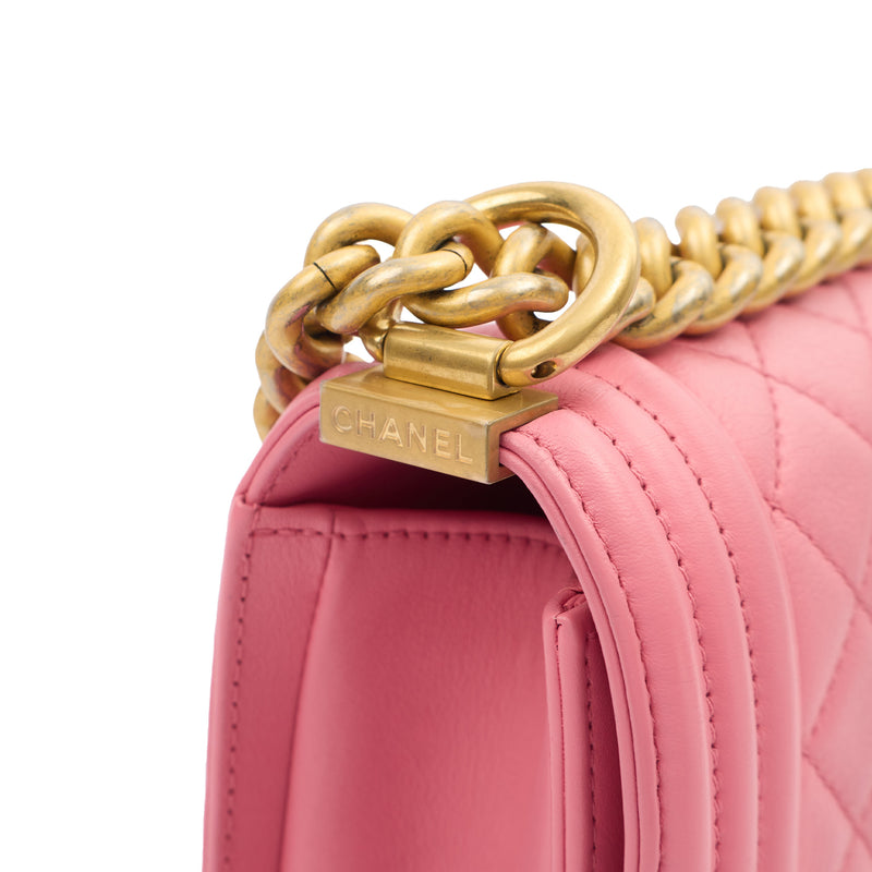 Picture of Chanel Mini Bag Boy - Small in Pink, Leather