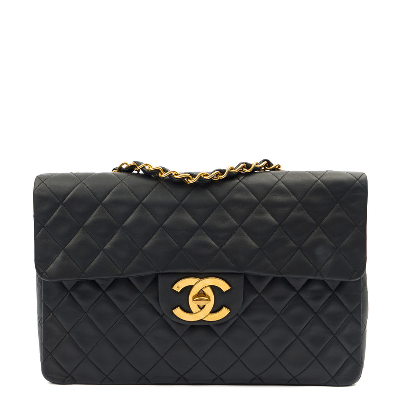 Picture of Chanel Shoulder Bag Maxi Jumbo XL in Black, Lambskin Leather