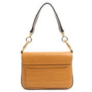 Picture of Chloe Top Handle Chloe C - Small in Brown, Embossed Croco Calfskin