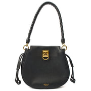 Picture of Mulberry Shoulder Bag Iris Hobo - Mini in Black, Calfskin Leather