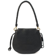 Picture of Mulberry Shoulder Bag Iris Hobo - Mini in Black, Calfskin Leather