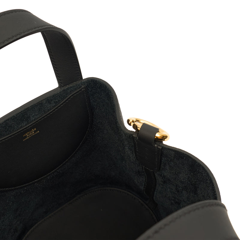 Picture of Hermes Tote In The Loop - 18 in Black, Clemence Leather