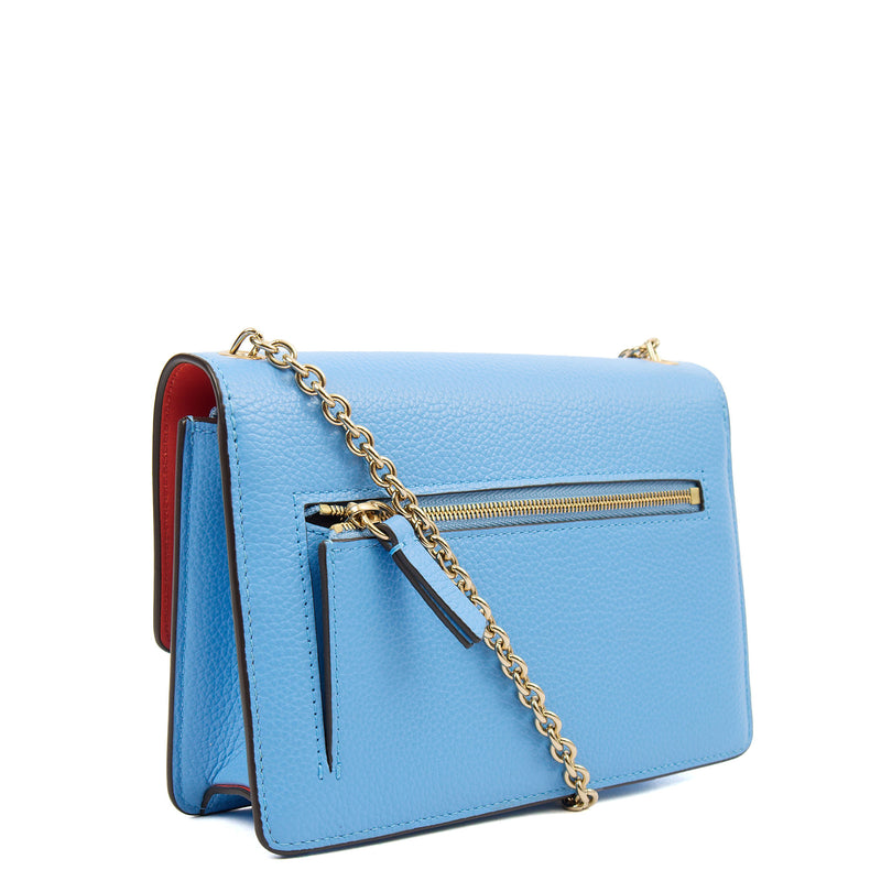 Picture of Mulberry Cross Body Darley Shoulder Bag  in Cornflour, Leather