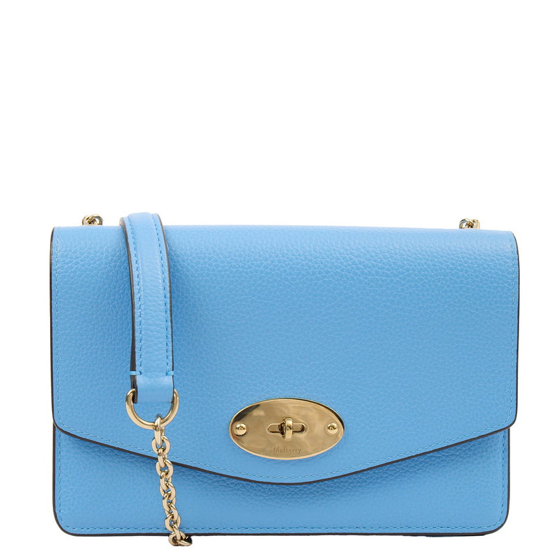 Picture of Mulberry Cross Body Darley Shoulder Bag  in Cornflour, Leather