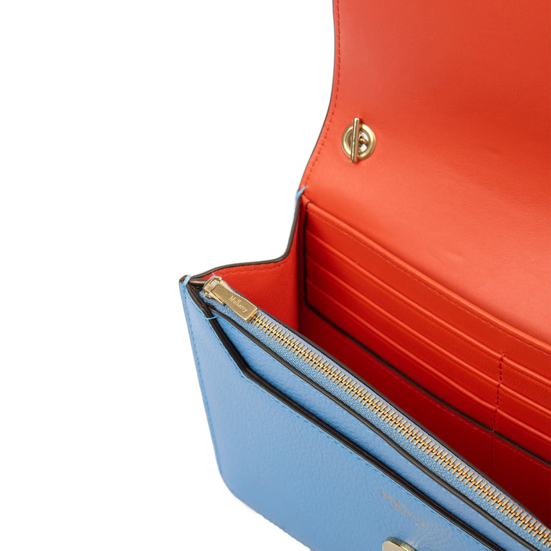 Picture of Mulberry Cross Body Darley Shoulder Bag  in Cornflour, Leather