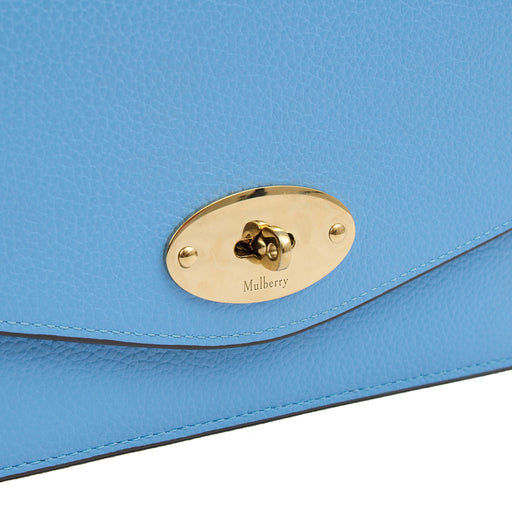 Picture of Mulberry Cross Body Darley Shoulder Bag  in Cornflour, Leather