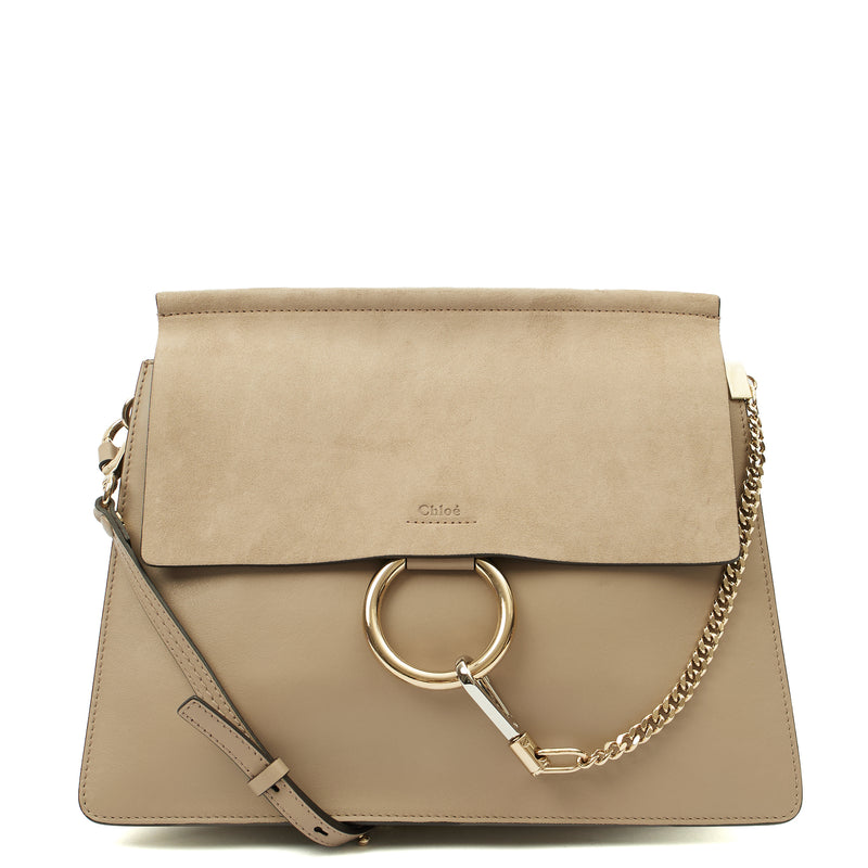 Picture of Chloe Cross Body Faye Day - Medium in Neutral, Leather