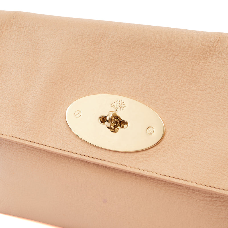 Picture of Mulberry Clutch Bayswater Clutch in Rose Water, Calfskin Leather