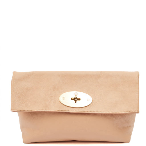 Picture of Mulberry Clutch Bayswater Clutch in Rose Water, Calfskin Leather