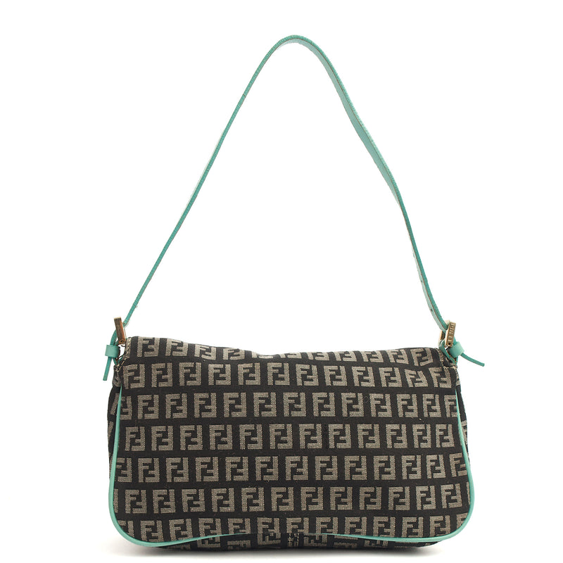 Picture of Fendi Shoulder Bag Vintage Zucca Shoulder Bag in Blue, Canvas