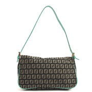 Picture of Fendi Shoulder Bag Vintage Zucca Shoulder Bag in Blue, Canvas