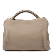 Picture of Mulberry Top Handle Iris Hobo in Solid Grey, Calfskin Leather
