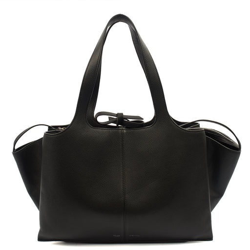 Picture of Celine Top Handle Trifold in Black, Leather