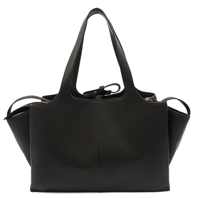 Picture of Celine Top Handle Trifold in Black, Leather