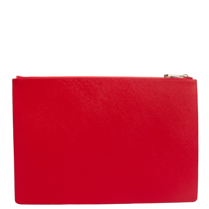 Picture of Givenchy Clutch Zip Pouch in Red, Box Calfskin