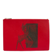 Picture of Givenchy Clutch Zip Pouch in Red, Box Calfskin