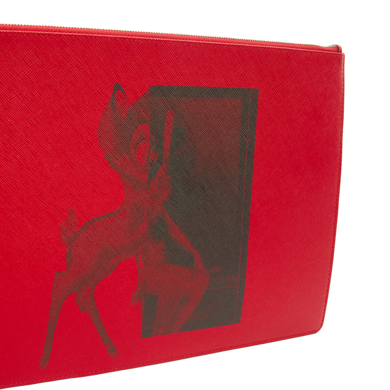 Picture of Givenchy Clutch Zip Pouch in Red, Box Calfskin