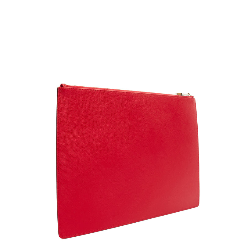 Picture of Givenchy Clutch Zip Pouch in Red, Box Calfskin