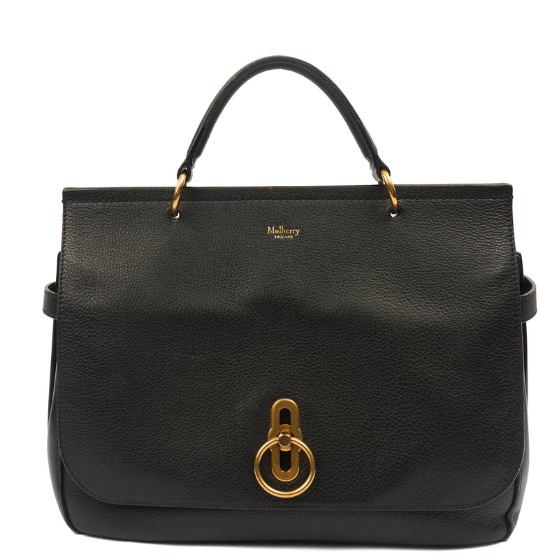 Picture of Mulberry Tote Amberley in Black, Calfskin Leather