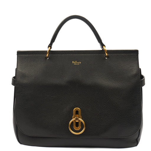 Picture of Mulberry Tote Amberley in Black, Calfskin Leather