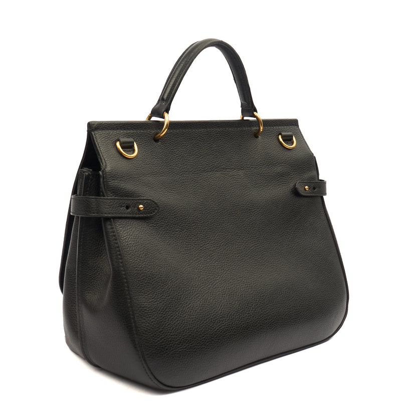 Picture of Mulberry Tote Amberley in Black, Calfskin Leather