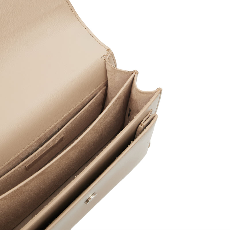 Picture of Saint Laurent Shoulder Bag Sunset - Medium in Neutral, Leather