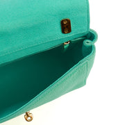 Picture of Mulberry Cross Body Lily in Aqua Green, Calfskin Leather