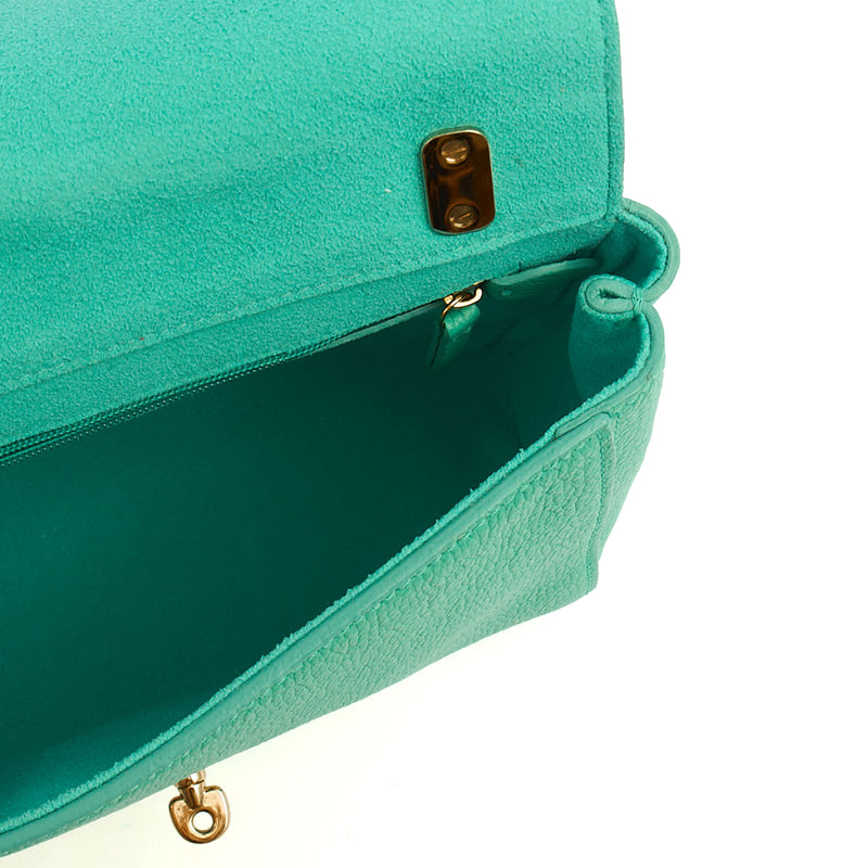 Picture of Mulberry Cross Body Lily in Aqua Green, Calfskin Leather