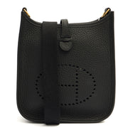 Picture of Hermes Cross Body Evelyne 16 in Black, Clemence Leather