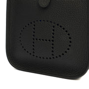 Picture of Hermes Cross Body Evelyne 16 in Black, Clemence Leather