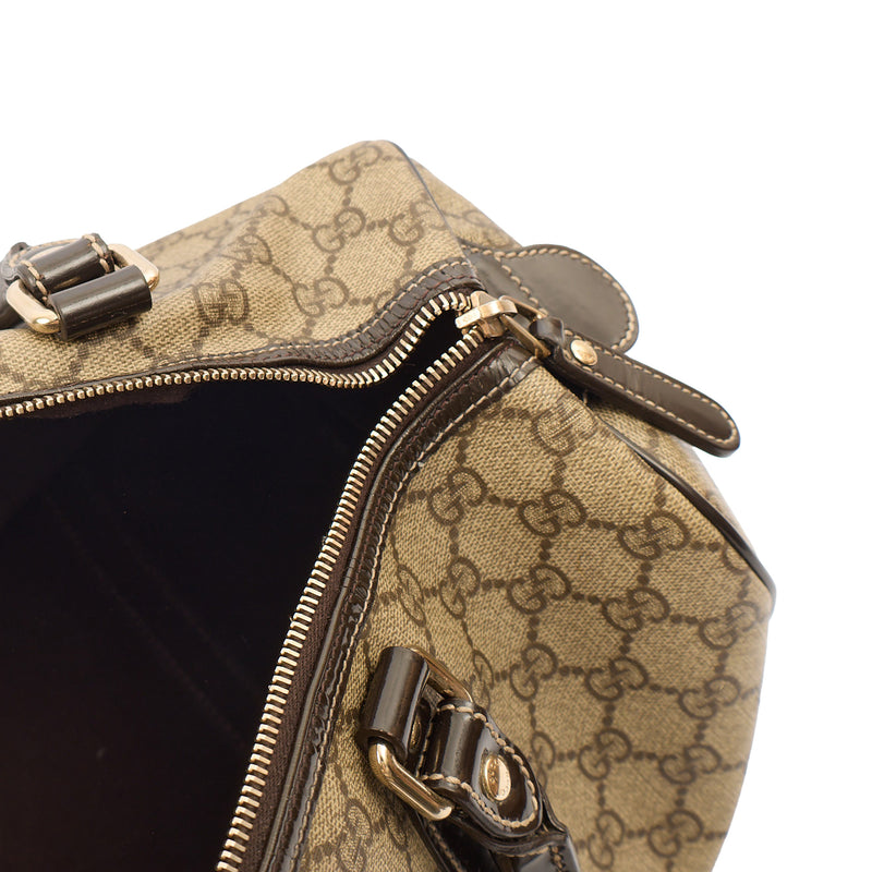 Picture of Gucci Top Handle Boston in GG Supreme, Leather