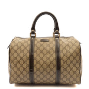 Picture of Gucci Top Handle Boston in GG Supreme, Leather