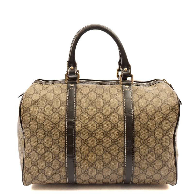 Picture of Gucci Top Handle Boston in GG Supreme, Leather