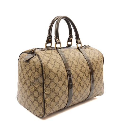 Picture of Gucci Top Handle Boston in GG Supreme, Leather