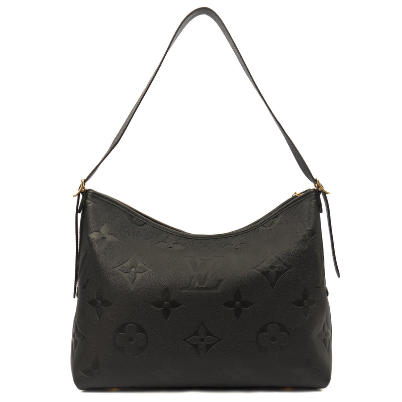 Picture of Louis Vuitton Satchel CarryAll MM Bag in Black, Empreinte Leather