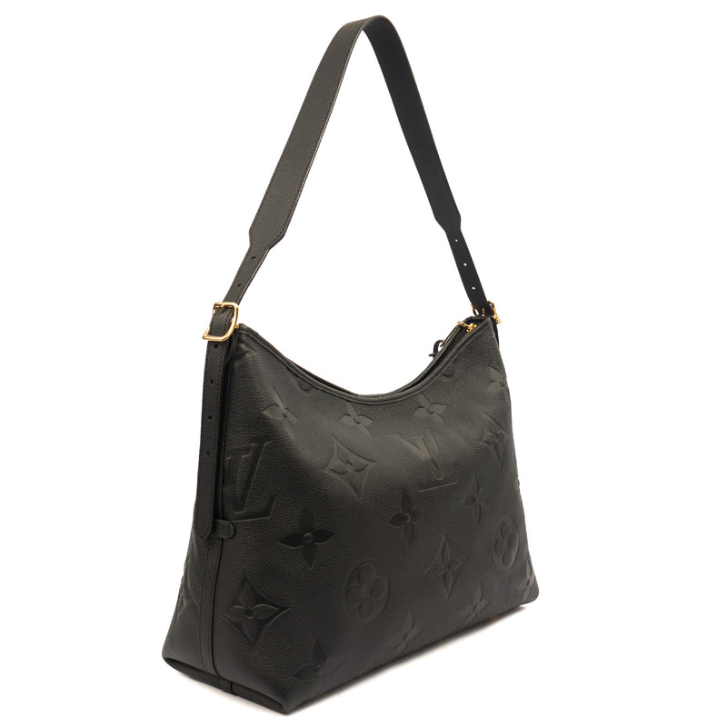 Picture of Louis Vuitton Satchel CarryAll MM Bag in Black, Empreinte Leather