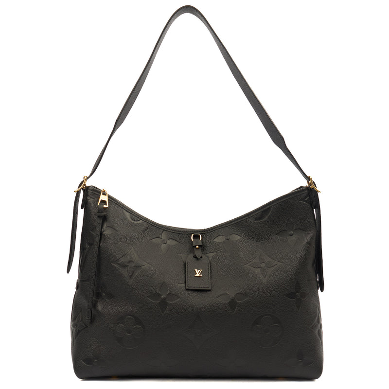 Picture of Louis Vuitton Satchel CarryAll MM Bag in Black, Empreinte Leather