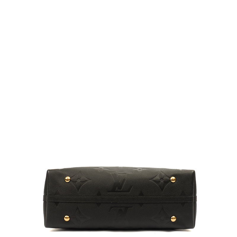 Picture of Louis Vuitton Satchel CarryAll MM Bag in Black, Empreinte Leather
