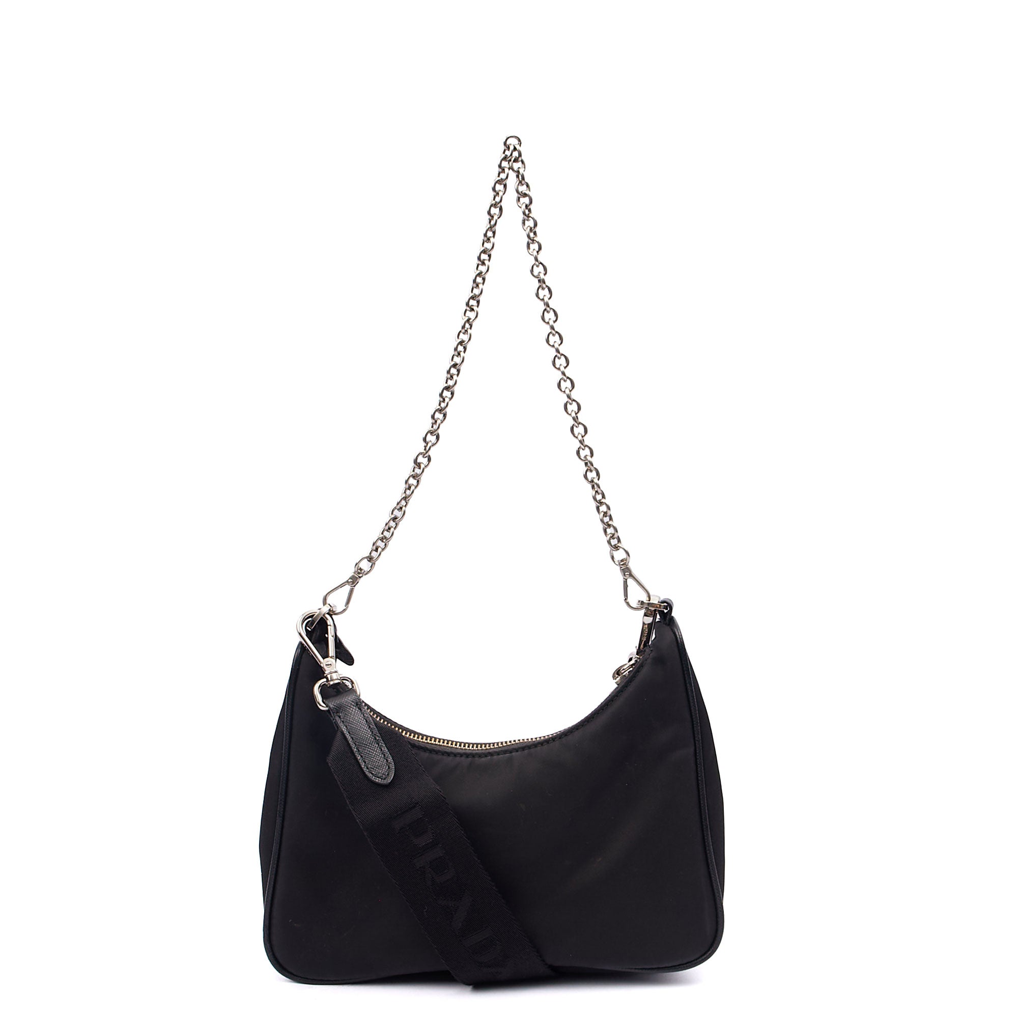 バッグ PRADA Re-Edition 2005 Re-Nylon Prada Cross Body Re-Edition 2005 Re-Nylon Bag in Black, Nylon