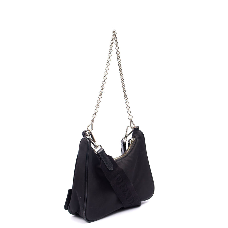 Picture of Prada Cross Body Re-Edition 2005 Re-Nylon Bag in Black, Nylon